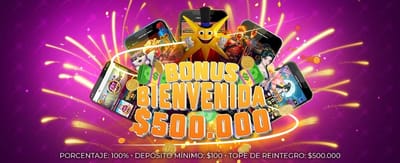 ¡Bono de bienvenida de 500k!